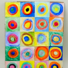 Kandinsky için Çocuklar: 4x4 Çemberlerle Ortak Sanat Çalışması