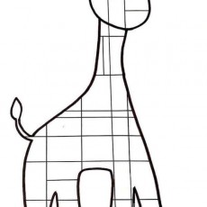 Eğitici Giraffe Deseni: Çizim ve Öğrenme Materyali