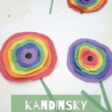 Kandinsky Daire Çiçekleri Aktiviteleri - Renk Öğrenme ve Sanat Etkinlikleri