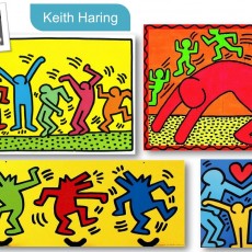 Keith Haring Artworks - Colorful Figures and Movement in Contemporary Art