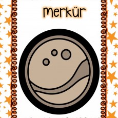 Merkür Gezegeninin Tanıtımı ve Eğitim Görseli