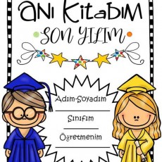 SON YILIM ANI KİTABIM - Mezuniyet Temalı Eğitsel Materyal