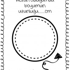 Mezuniyet Boy Ölçüm Aktivitesi - Boy Uzunluğu  ______ cm