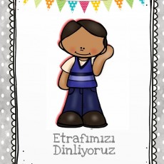 Eğitici Materyal: Etrafımızı Dinliyoruz - Çocuk Figürü ile İletişim Becerileri