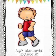 Açık Alanlarda Koşma Eğitimi İllüstrasyonu
