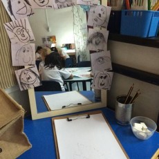 Eğitimde Kendi Portrelerini Çizme Etkinliği - Öğrenci Sanat Çalışmaları