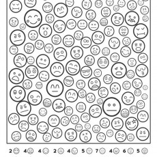 Eğlenceli Emojiler: Duygular ve İfade Çizimleri (10 Emoji ve 7 Duygu)