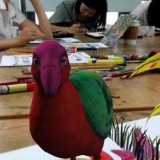 Renktar ve Eğlenceli Sanat: 3D Kuş Karakteri ile Boyama Atölyesi