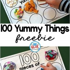 100 Yummy Things Activity Worksheet