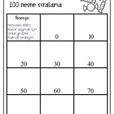 100 Nesne Sıralama Aktivitesi
