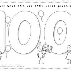 100 Sayısı ve Daire Çizimi Etkinliği