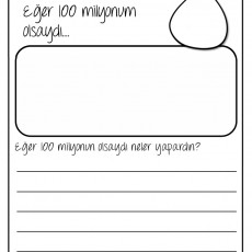 Eğer 100 Milyonum Olsaydı - Düşünce Geliştirme Aktiviteleri