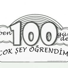 100. Gün: Ben Çok Şey Öğrendim - Eğitici Materyal