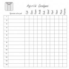 Ağırılık Çizelgesi - Aylık Ağırlık Takibi Tablosu