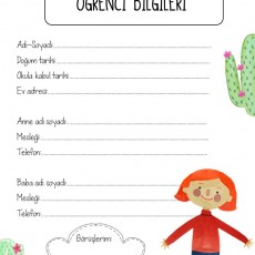 Öğrenci Bilgileri Formu: Kayıt İçin Gerekli Bilgiler ve İletişim Detayları