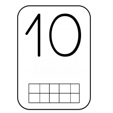 10 (ON) Sayısı ve Dört Çizgiyle Temsili