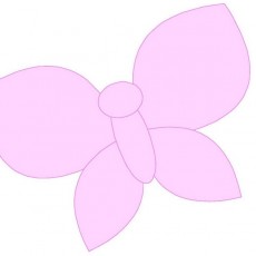 Pembe Çiçek Şablonu - Eğitici Tasarım