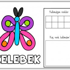 Renkli Kelebek Boyama Etkinliği: 4 Renk Kullanımı ve Seçimleri