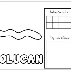 Renklerin Öğrenilmesi ve Solucan Resmi Etkinlik Sayfası