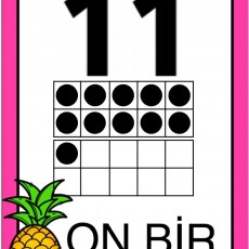 11 ON BİR - Sayı Eğitimi Kartı