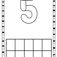 Sayı 5 Öğrenme Kartı: 5 (beş) ve Boş Kutular