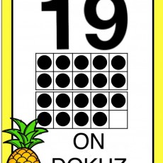 19 ve On Dokuz Sayısını Öğreten Eğitsel Materyal