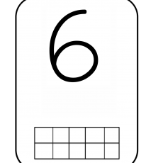 Sayı Öğrenme Kartı: 6 (Altı) - Temel Eğitim Materyali