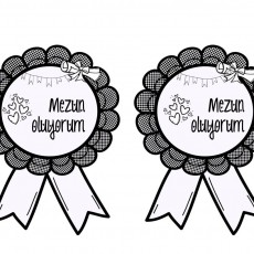 Mezun Oluyorum Sertifika Örneği - 2 Adet