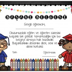 Başarı Belgesi: Öğrenci Başarısını Kutlayan Eğitici Tasarım