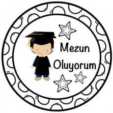 Mezun Oluyorum - Mezuniyet Kutlaması İçin Eğlenceli Grafik