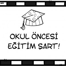 Okul Öncesi Eğitim Şart - Eğitim ve Gelişim Temalı Görsel