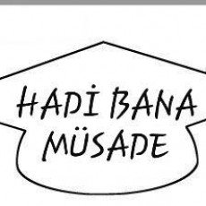 HADI BANA MÜSAADE Yazılı Mezuniyet Şapkası Görseli