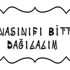ANASINIFI BİTTİ DAĞILALIM - Eğitim Materyali