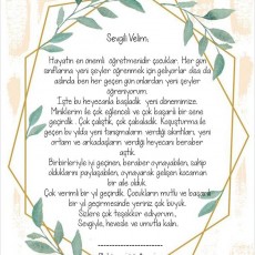 Öğretmen Mektubu - Çocukların Gelişimi ve Eğlenceli Aktiviteleri