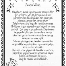 Aile ile İletişim Mektubu - Eğitimde Yeni Dönem Başlangıcı