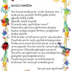 Öğretmen Notu: Miniklere Yeni Başlangıçlar ve Başarı Dilekleri