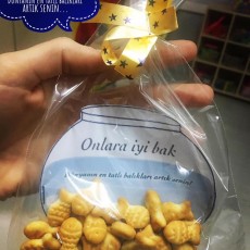 Tatlı Balık Kurabiyeleri, İkram Paketi - Onlara İyi Bak! (Sayı: 1)