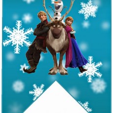 Disney Frozen Film Karakterleri: Kristoff, Sven, Anna ve Olaf İle Kış Teması