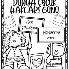 DÜNYA ÇOCUK HAKLARI GÜNÜ Kutlama Aktivitesi