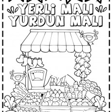 Yerli Malı Yurdun Malı: Sebze ve Meyve Tezgahı Çizim Aktivitesi