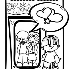 Yaşlılar Haftası: Onlar Bizim Baş Tacımız - Eğitici Çizim Materyali