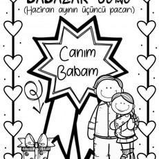 Babalar Günü Kutlama Kartı - Canım Babam, 3. Pazar Haziran