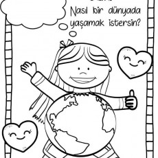 1 EKİM DÜNYA ÇOCUK GÜNÜ ÇİZİMİ – NASIL BİR DÜNYADA YAŞAMAK İSTERSİN?