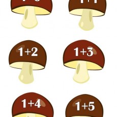 Mushroom Math: Addition with Numbers 0 to 5