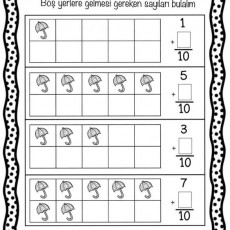 Toplama İşlemleri Eğitici Materyali: 1-10 Arasındaki Sayıları Bulma