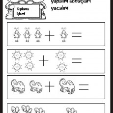 Toplama İşlemleri Eğitici Materyali - 1+1=2 ve Diğerleri