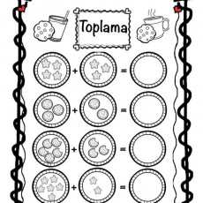 Toplama Etkinliği - Çocuklar İçin Temel Matematik, Şekiller ve Sayılar