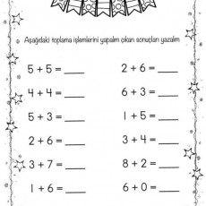 Toplama İşlemleri Eğitim Materyali: 1 ile 10 Arası Toplama Alıştırmaları