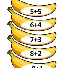 Matematiksel Toplama İşlemleri: 5+5, 6+4, 7+3, 8+2, 9+1