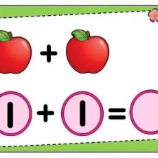 Matematik İşlemleri: 2 Elma ile Toplama ve Çıkarma İşlemleri - 2 + 2 = 4 - 2 = 2